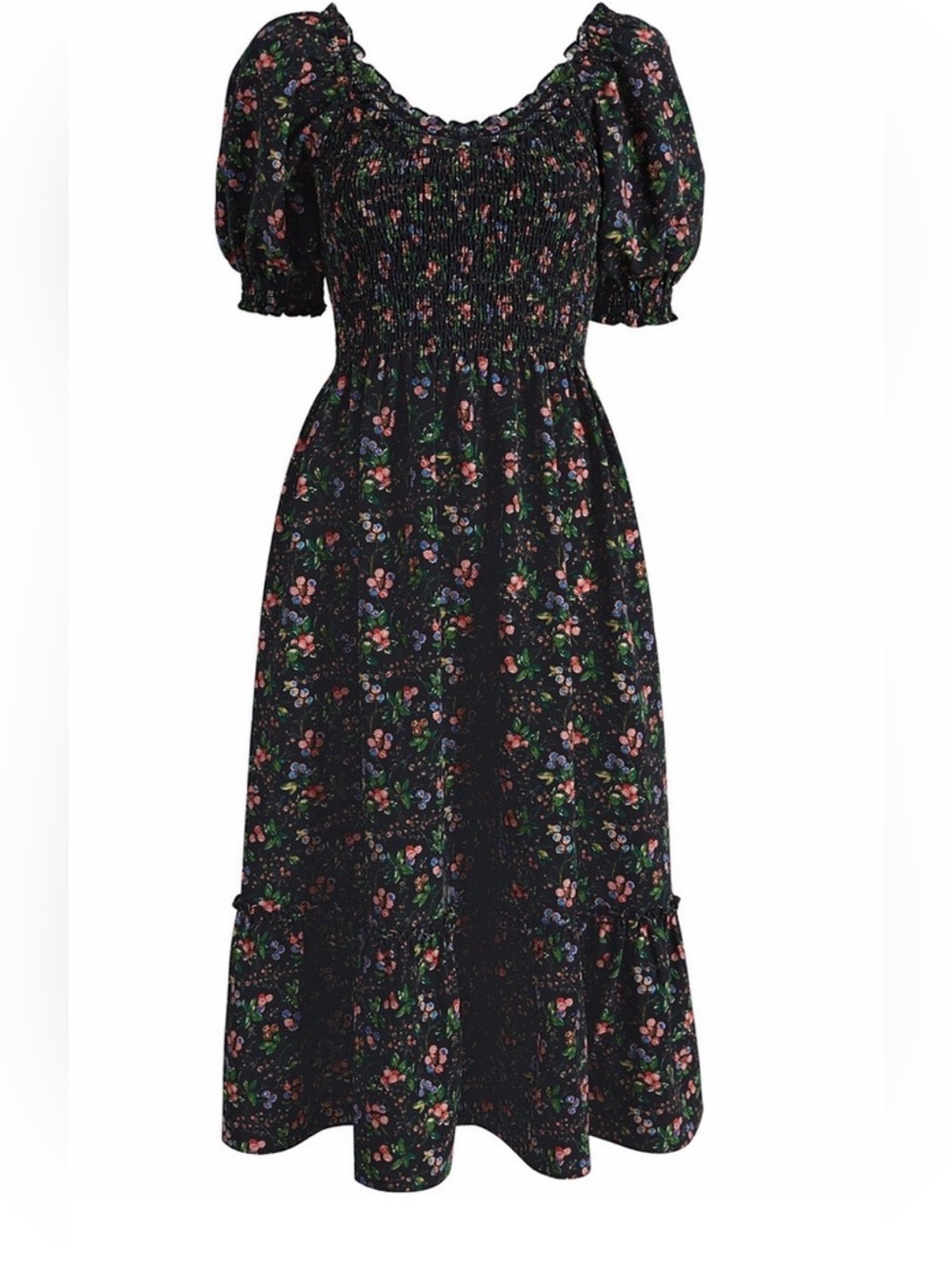 Hill House Home Louisa Nap Dress Multi Berry Crepe